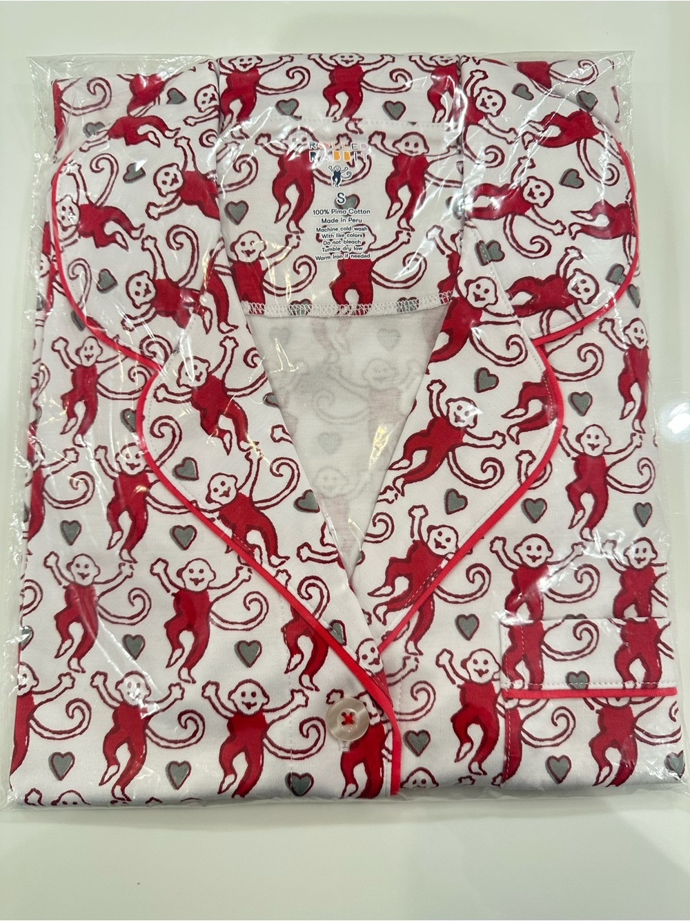 Roller Rabbit Lovely Monkey Polo Pajama Set